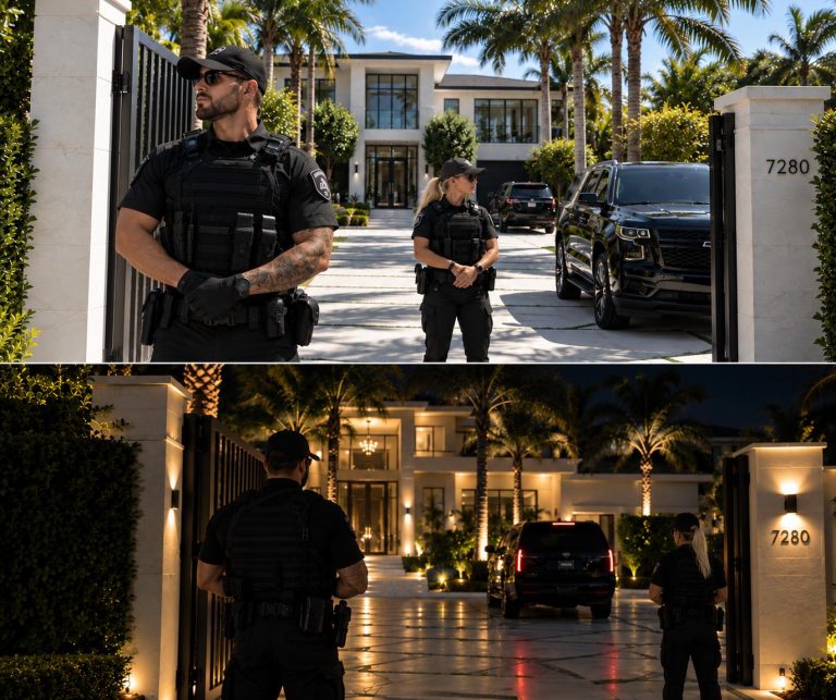Equipo de V&D en protección de una residencia privada